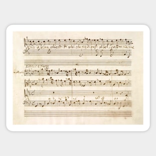 Händel | Haendel | Original manuscript score Sticker